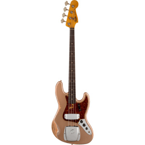 FENDER 1961 JAZZ BASS HEAVY RELIC RW AGED SHORELINE GOLD