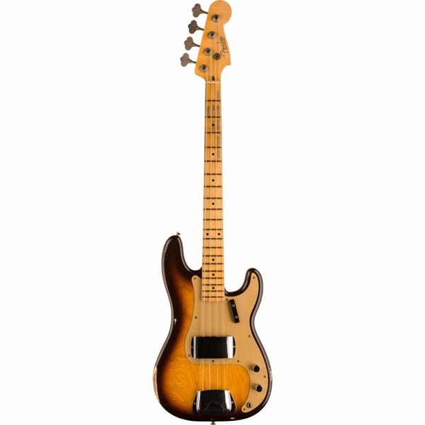 FENDER 1958 PRECISION BASS MN SUPER FADED AGED CHOCOLATE 3 COLOR SUNBURST (CUSTOM SHOP)