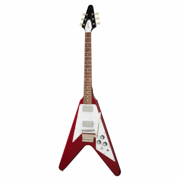 GIBSON 1967 MAHOGANY FLYING V REISSUE W/MAESTRO VIBROLA SPARKLING BURGUNDY (CUSTOM SHOP)