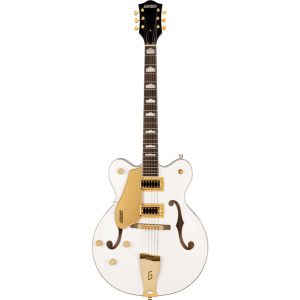 GRETSCH ELECTROMATIC CLASSIC G5422GLH DOUBLE CUT W/GOLD HARDWARE LEFTY SNOWCREST WHITE