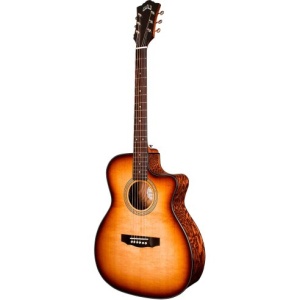 GUILD ITALIA OM-260CE DELUXE BURL EB EDGE BURST