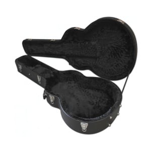 HUIYOU PLYWOOD HARDSHELL JUMBO GUITAR CASE BLACK