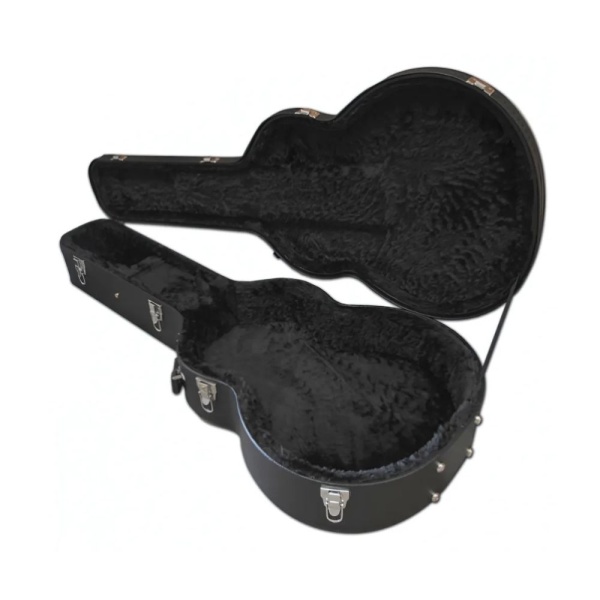 HUIYOU PLYWOOD HARDSHELL JUMBO GUITAR CASE BLACK