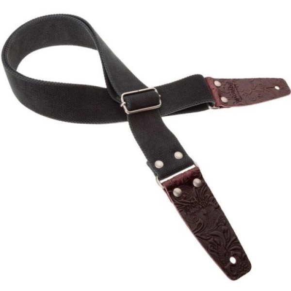 MAGRABO' STRIPE SC ENTRY OLDED NERO 5CM TERMINALI EMBOSS. FLORES BORDEAUX
