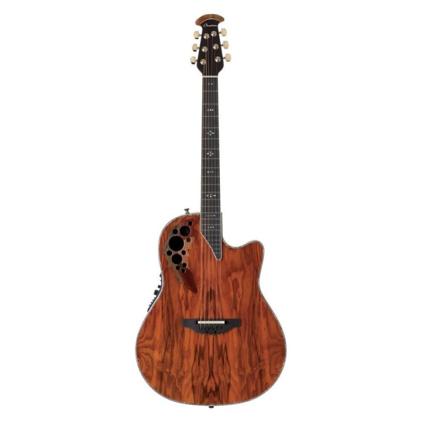 OVATION ELITE PLUS C2078AXP DEEP CUTAWAY OLIVE ASH BURL