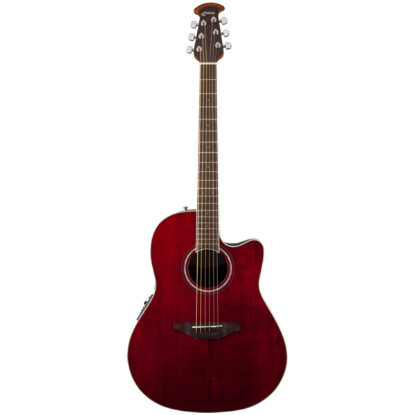 OVATION CELEBRITY STANDARD CS24 RR MID DEPTH CUTAWAY RUBY RED