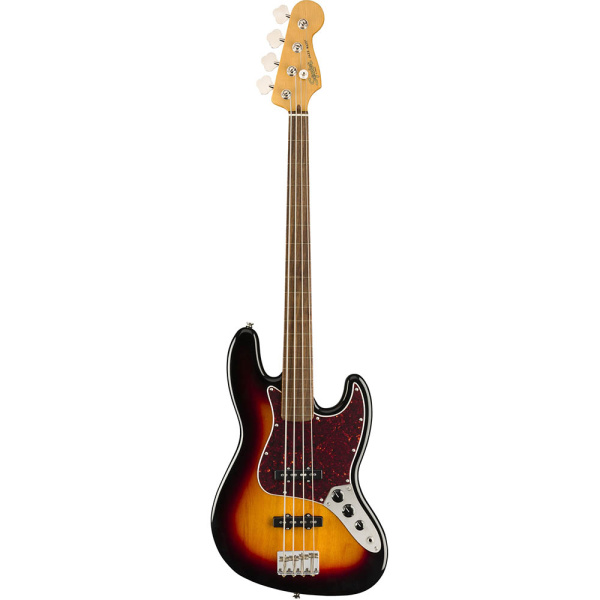 SQUIER CLASSIC VIBE JAZZ BASS '60S FRETLESS LL 3 COLOR SUNBURST