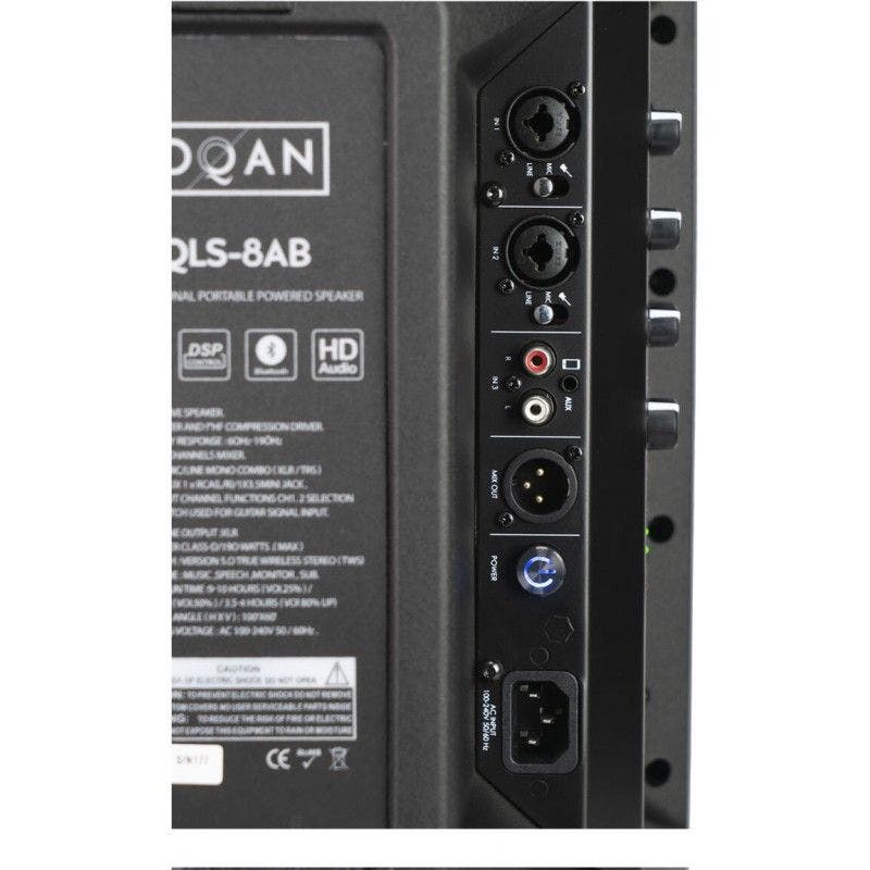 QLS-8AB CASSA AMPLIFICATA A BATTERIA