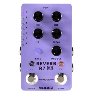 R7 X2 REVERB PEDALE RIVERBERO