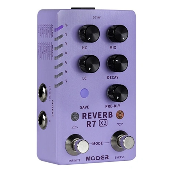 R7 X2 REVERB PEDALE RIVERBERO