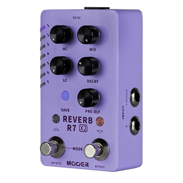 R7 X2 REVERB PEDALE RIVERBERO