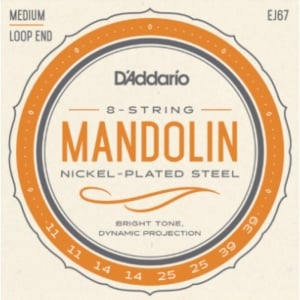 D'addario EJ67 Corde per Mandolino 11-39 Nickel