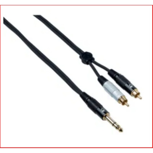 Bespeco EAYSRM300 Cavo y rf25/2 -  mt 3 doppio rca a ss60bk