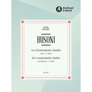 BUSONI - 2 Counterpoint Studies according to J. S. Bach K B 40