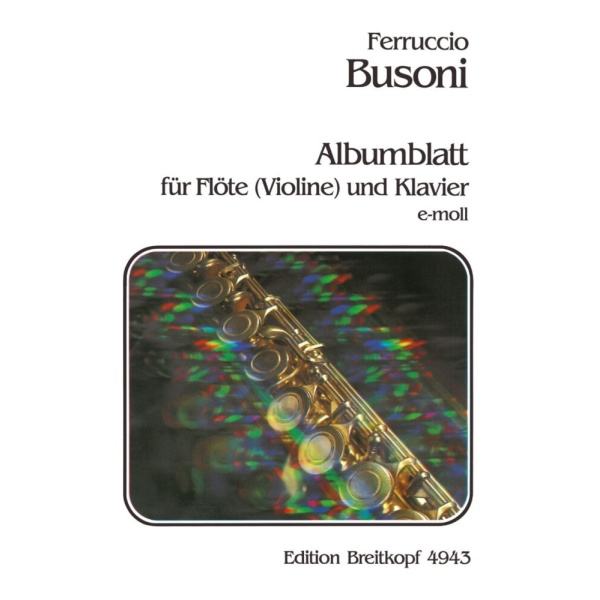 BUSONI - Album Leaf in E minor K 272