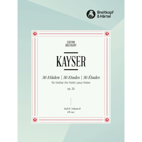 KAYSER - 36 Studies Op. 20