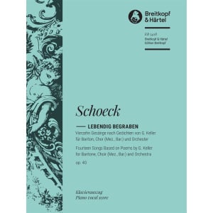 SCHOECK - Lebendig begraben Op. 40