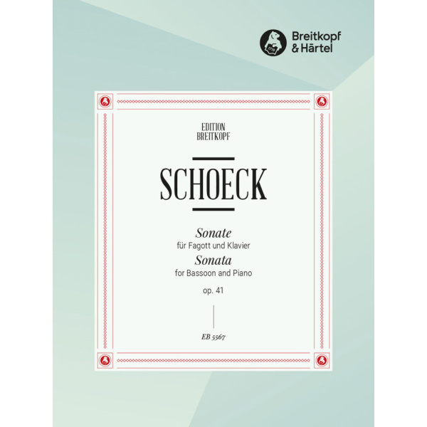 SCHOECK - Sonata Op. 41