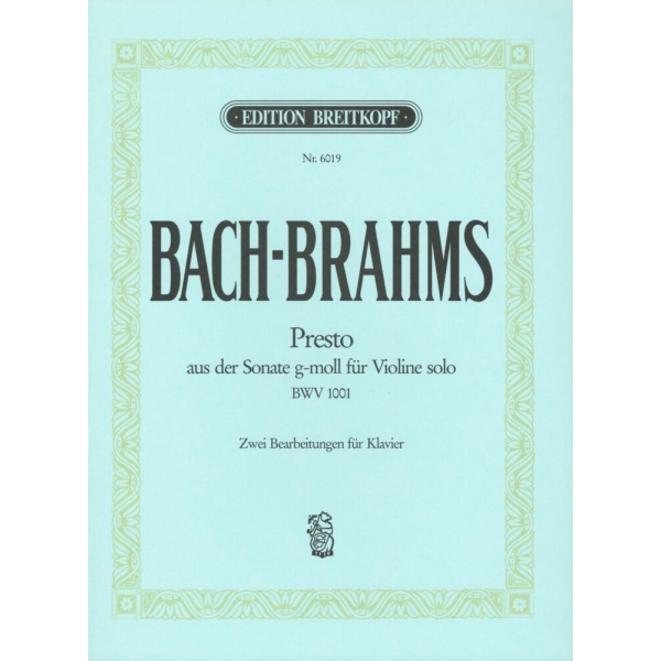 BRAHMS - Presto after Bach
