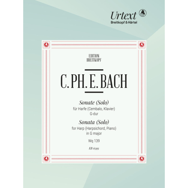 C.PH.BACH - Sonata (Solo) in G major Wq 139