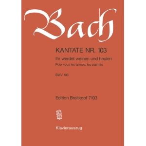 BACH - Cantata BWV 103 “Ihr werdet weinen und heulen”