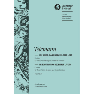 TELEMANN - “I know that my redeemer liveth” TWV 1:877