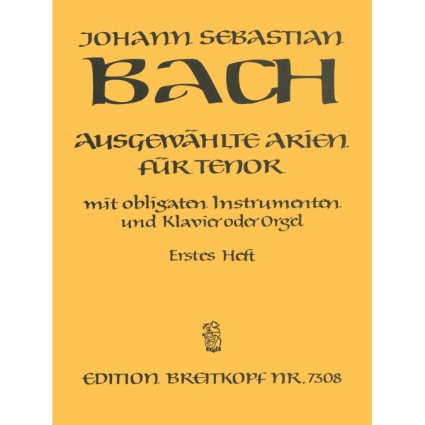 BACH - Selected Arias for Tenor