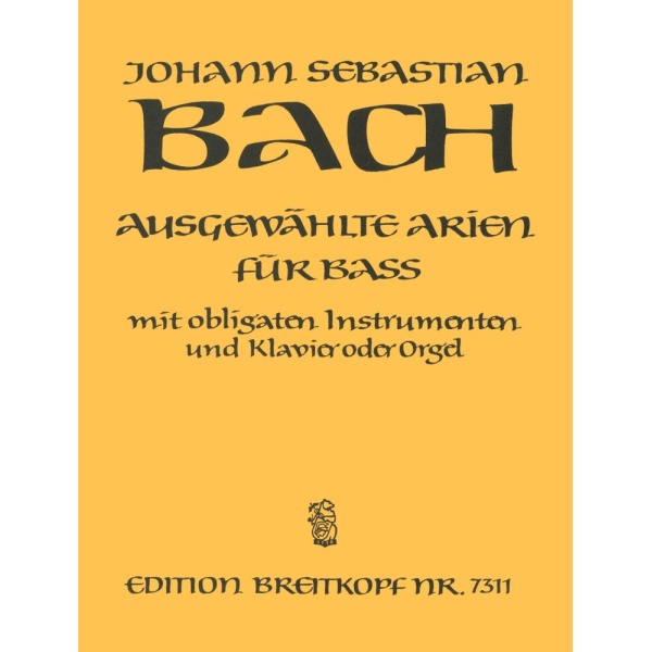 BACH - Selected Arias for Bass