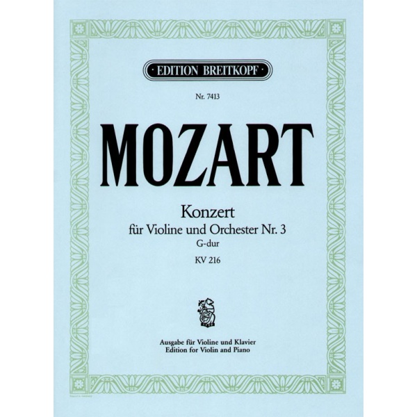 MOZART - Violin Concerto [No. 3] in G major K. 216