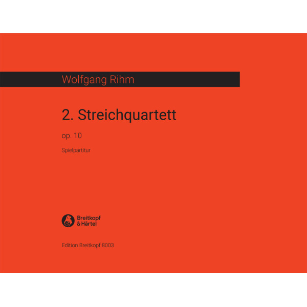 RIHM - String Quartet No. 2 Op. 10