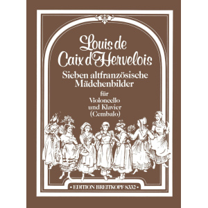 CAIX D' HERVELOIS - 7 altfranzösische Mädchenbilder