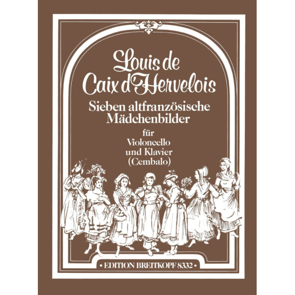 CAIX D' HERVELOIS - 7 altfranzösische Mädchenbilder