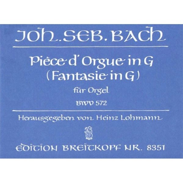 BACH - Pièce d'Orgue in G BWV 572