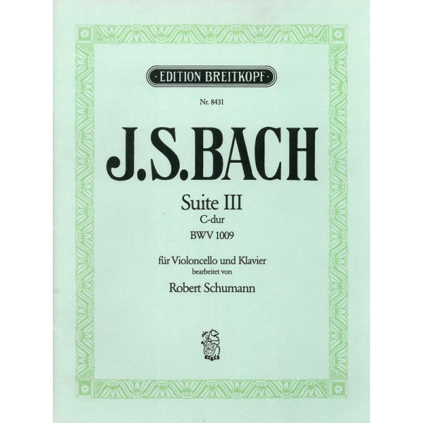 BACH - Suite III in C major BWV 1009 for violoncello