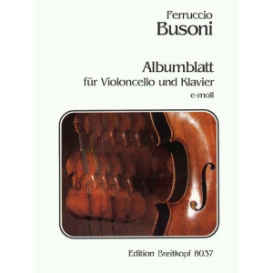 BUSONI - Album Leaf in E minor K 272
