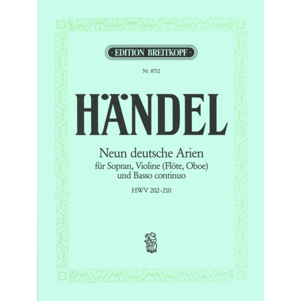 HANDEL - 9 German Arias HWV 202-210