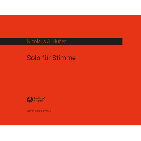 HUBER - Solo for Voice
