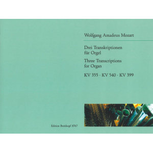 MOZART - 3 Transcriptions for Organ