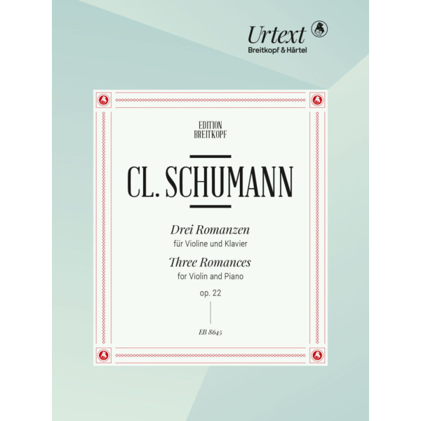 CLARA SCHUMANN - 3 Romances Op. 22