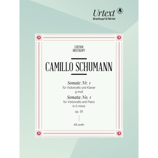 SCHUMANN CAMILLO - Violoncello Sonatas