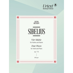 SIBELIUS - 4 Pieces for Violin and Piano Op. 115