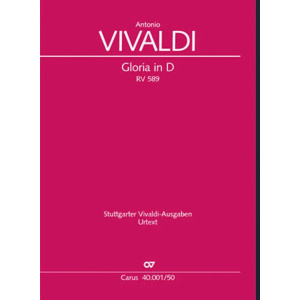 VIVALDI - Gloria RV 589 (Vocal Score)