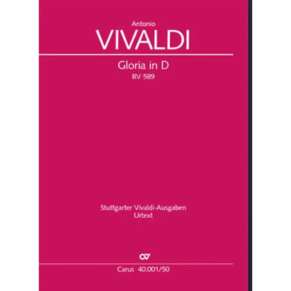 VIVALDI - Gloria RV 589 (Vocal Score)