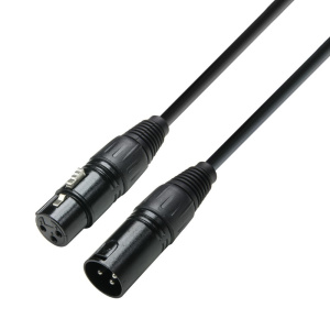 ADAM HALL 3 STARS CAVO DMX XLR3 MV - XLR3 FV - 3m - BLACK