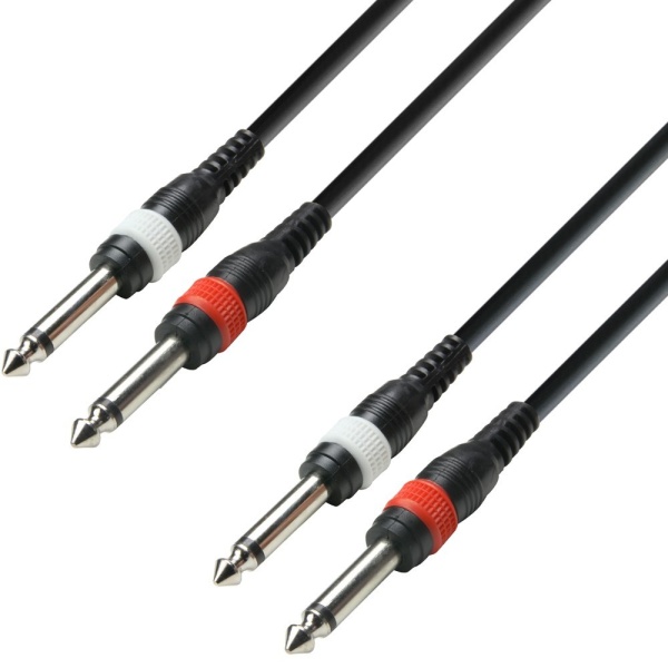 ADAM HALL K3TPP0600 CAVO AUDIO 2 X JACK MONO DA 6