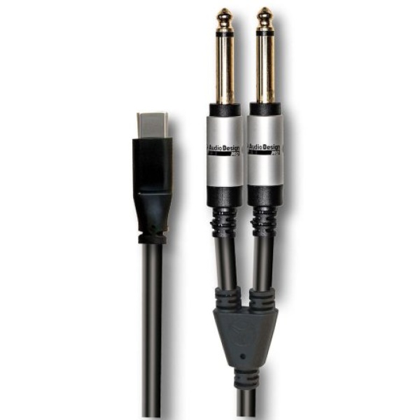 AUDIODESIGN VX230C-1.5 CAVO USB C 2 JACK 6.3