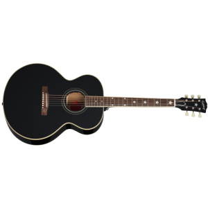 EPIPHONE J-180 LS EBONY W/CASE