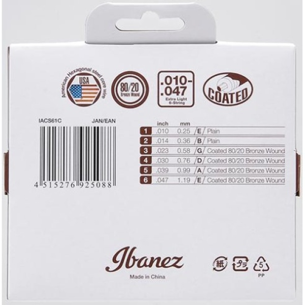 IBANEZ IACS61C 10-47 BRONZE 80/20