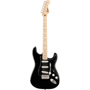 SQUIER FSR SONIC STRATOCASTER MN BLACK PICKGUARD WHITE PLASTIC MN BLACK
