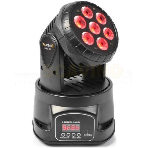 Beamz MHL74 Wash Luce Testa Mobile